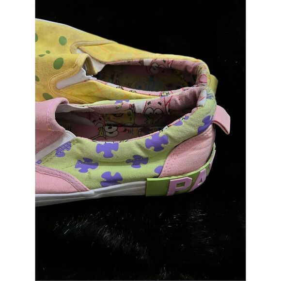 Ground Up Spongebob Squarepants Patrick Slip On Canvas Sneakers Mens Size 8 - Picture 2 of 6